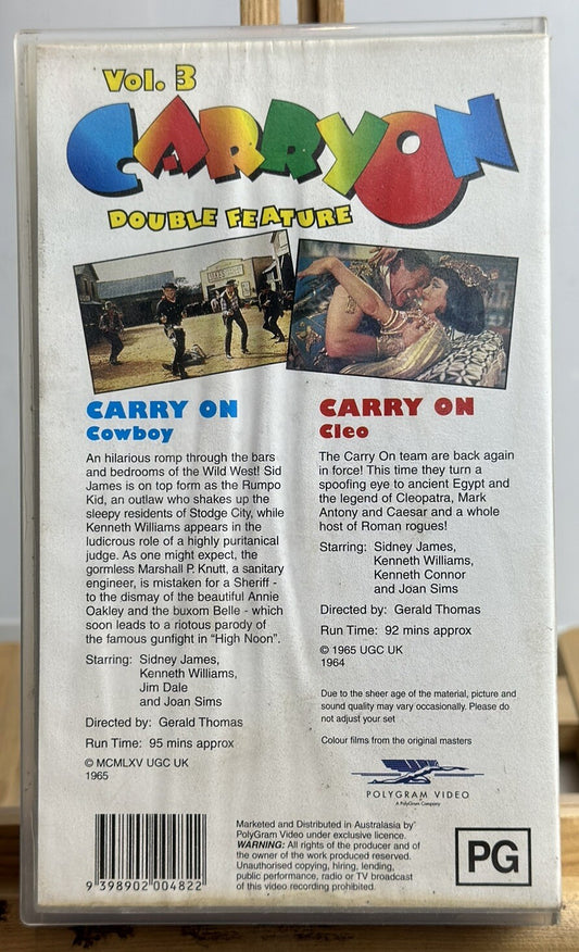 Carry On Cowboy Vol.3 - VHS - In Good Condition - 4722