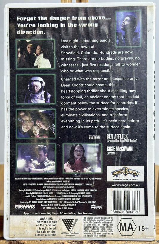 Phantoms - Ex-Rental VHS - In OK Condition - 4941