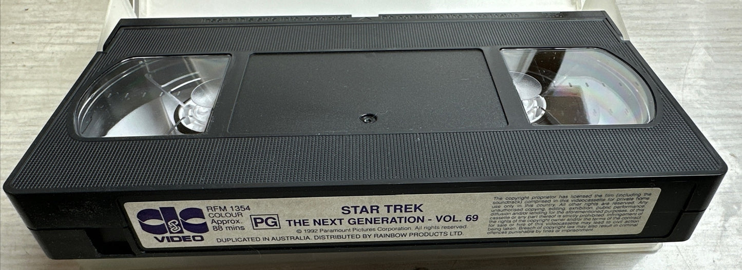 Star Trek The Next Generation - Chain Of Command, Part 2 & Ship In A Bottle VHS