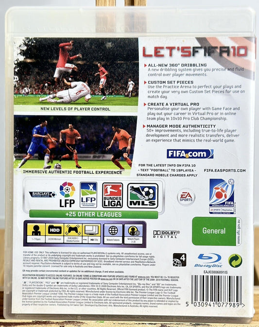 EA Sports Fifa 2010 - Playstation 3 PS3 Video Game In Good Condition 5023