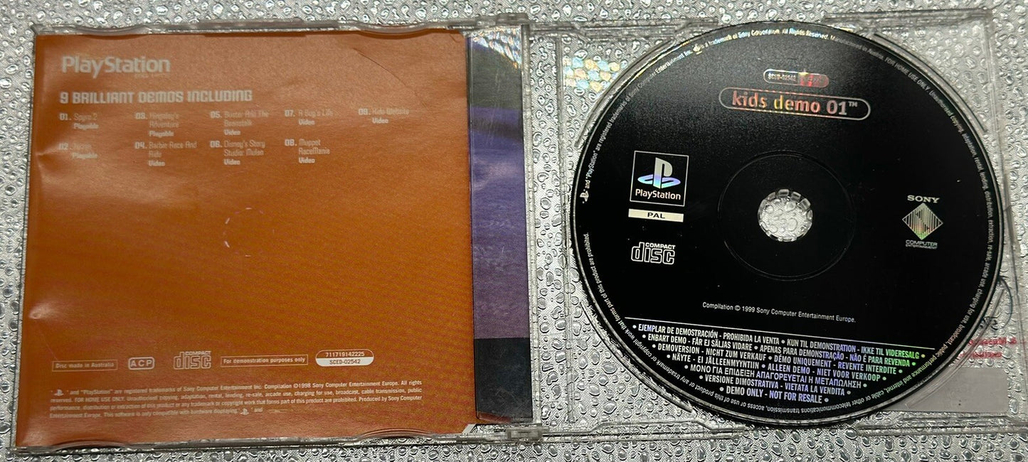 Kids Demo 01 - Demo Disc - Playstation 1 / PS1 In Good Condition - 3717