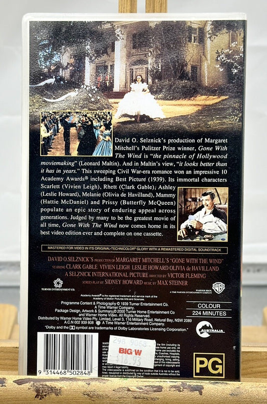 Gone With The Wind - VHS Video Tape - In Good Condition - 5372