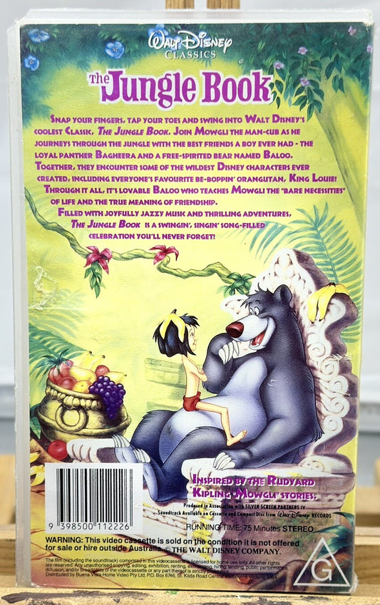 The Jungle Book - Walt Disney Classics - VHS Video Tape - In GC - 5378