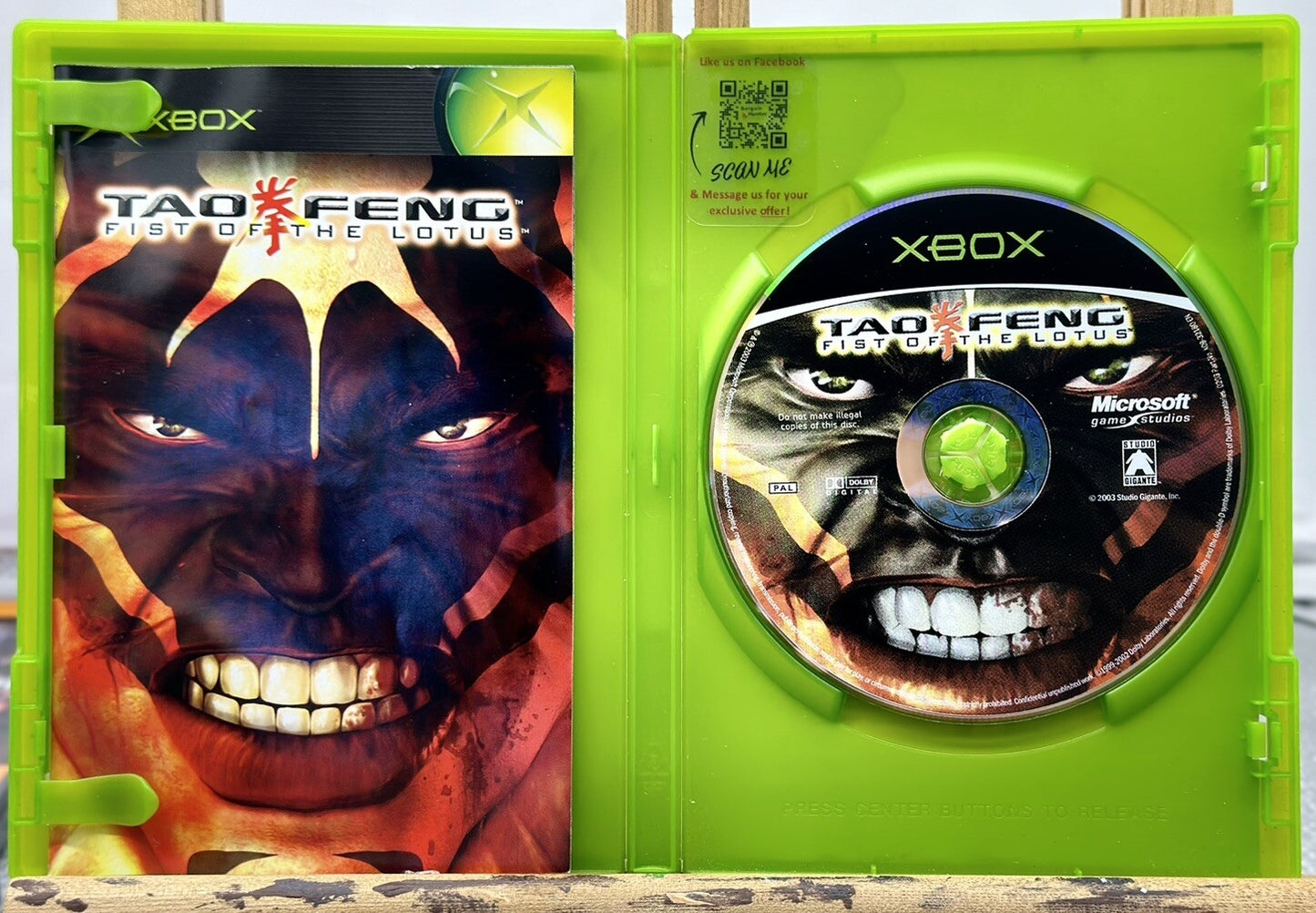 Tao Feng Fist Of The Lotus - Microsoft Xbox In Good Condition - 4907
