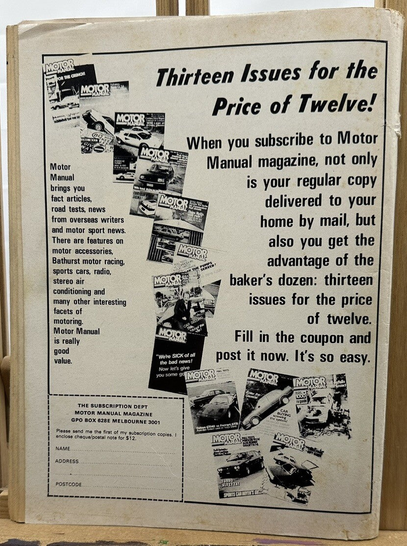 Motor Manual Magazine - April 1981 #466 - Vintage Magazine In Ok Condition