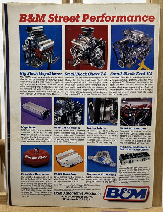 American Rodder Magazine - August 1989 - In Ok Condition