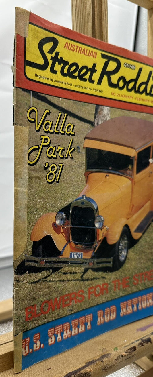 Australian Street Rodding Magazine - January / February 1982 No.22 Ok Condition