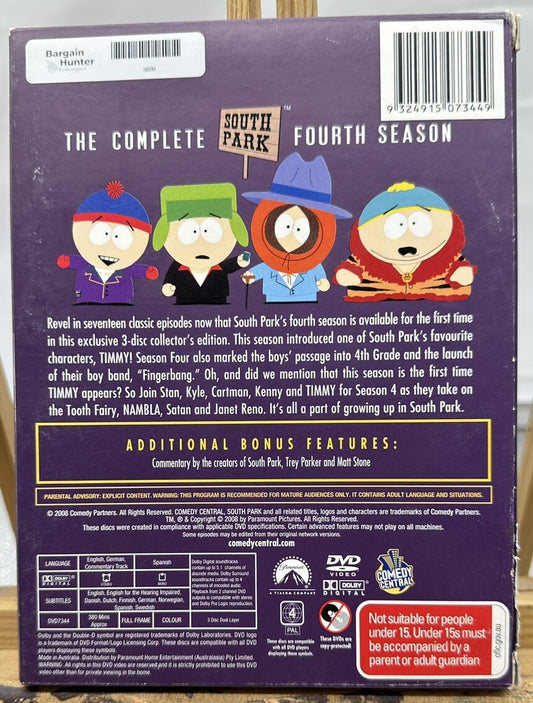 South Park The Complete Fourth Season Complete DVD - In Good Condition - 5020