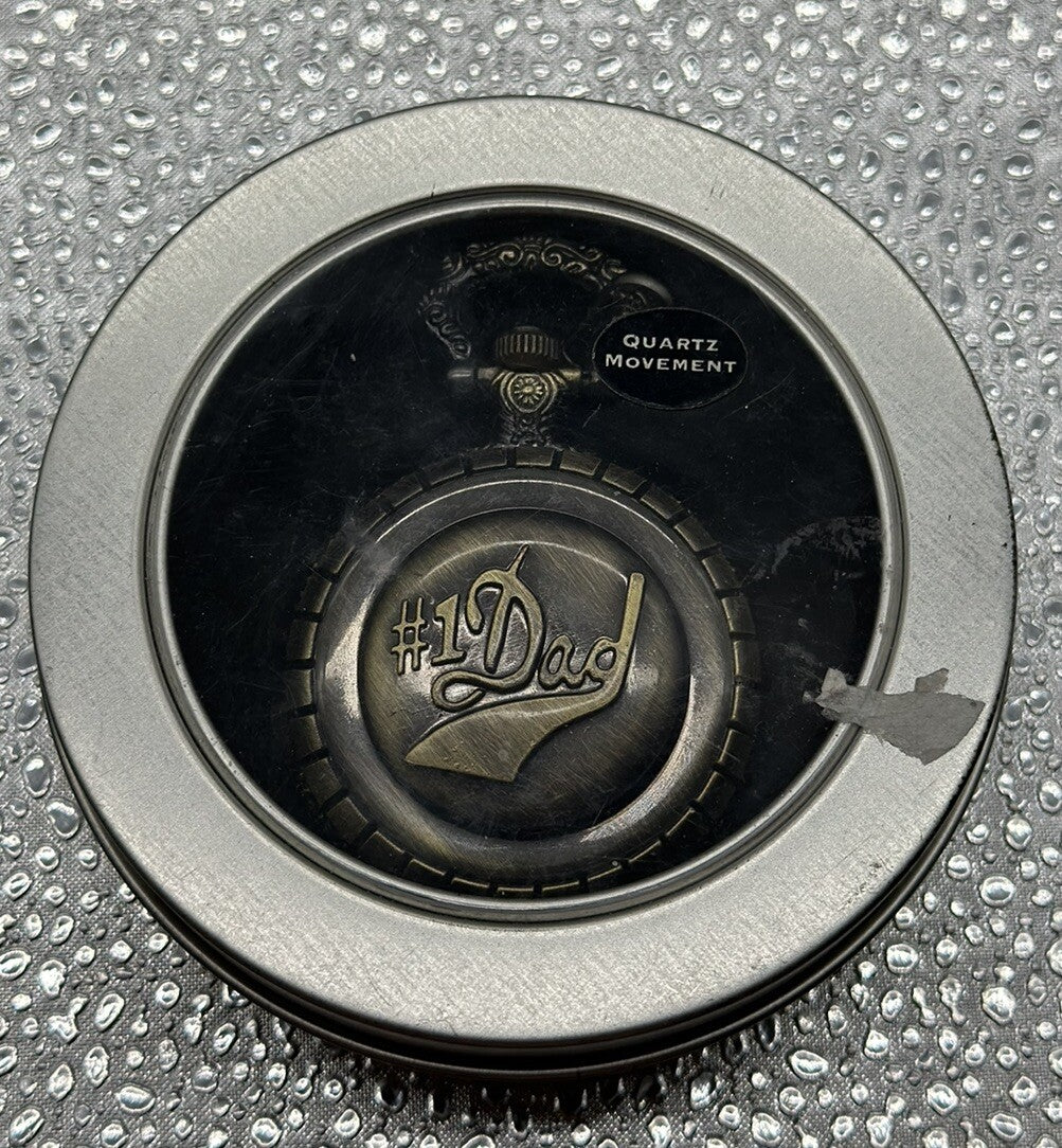 Homeart Classic Pocket Watch Quartz No.1 Dad In Good Condition 4804