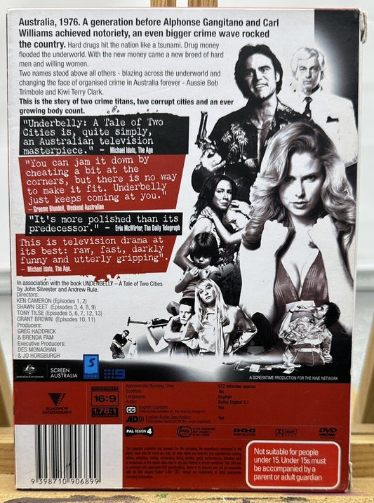 Underbelly A Tale Of Two Cities Uncut DVD In Good Condition
