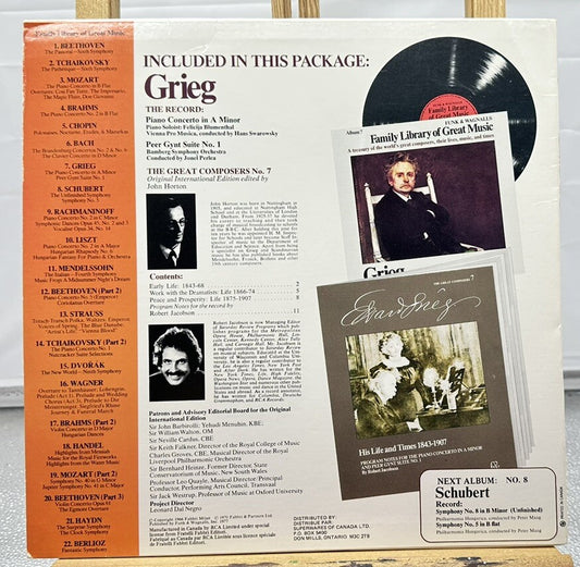 Family Library Of Great Music Album 7 - Grieg - 12" Vinyl Record