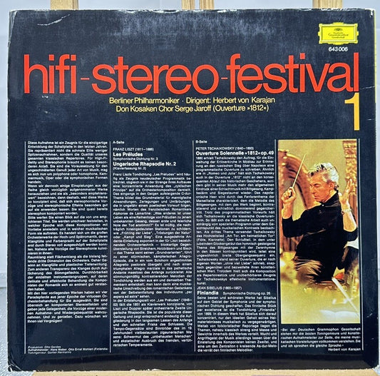 Berliner Philharmoniker - Herbert von Karajan - Hifi-Stereo-Festival 1 LP