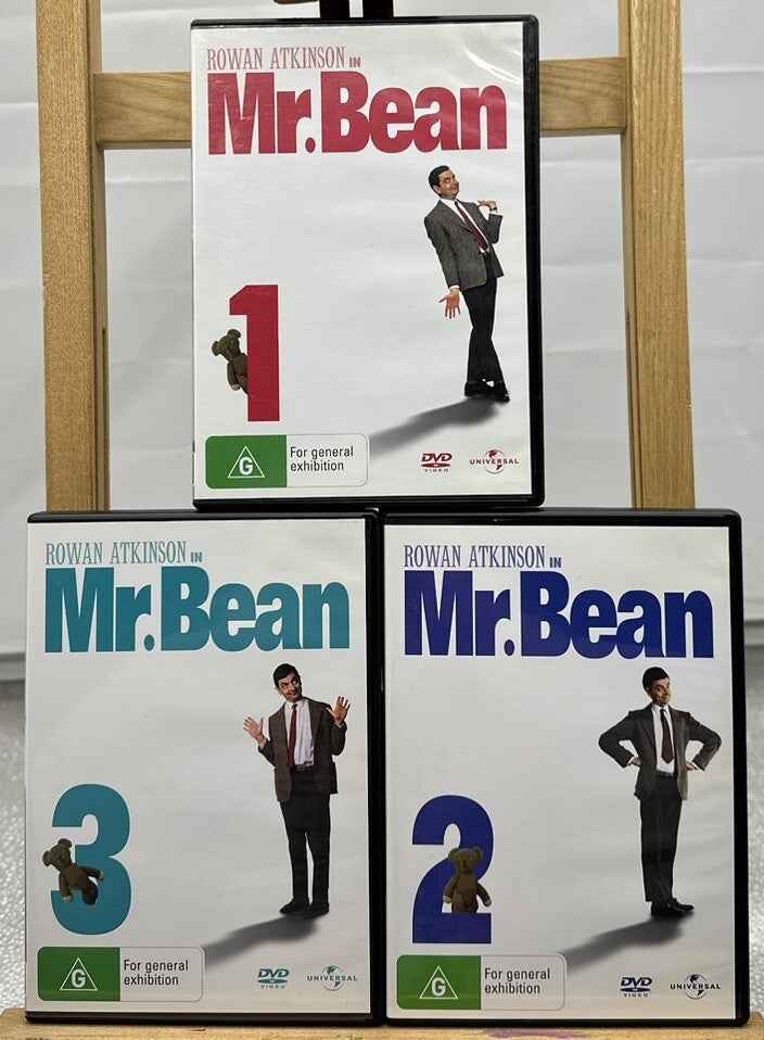 Rowan Atkinson In The Mr. Bean Collection Volumes 1/2/3 DVD In GC 4339