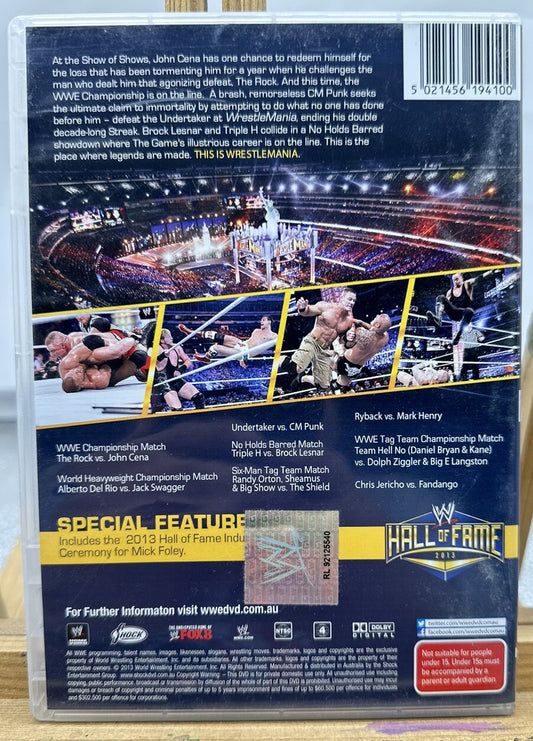 WWE Wrestlemania XXIX (29) 2013 DVD In Good Condition