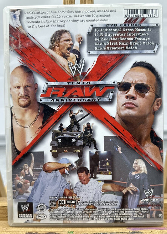 WWE Tenth Raw Anniversary DVD In Good Condition