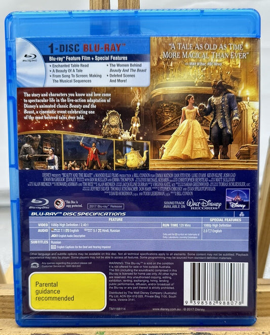 Disney Presents Beauty And The Beast Blu-Ray In Good Condition