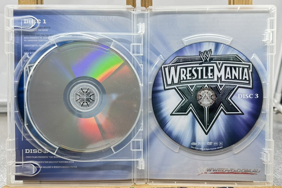 WWE Wrestlemania XX (20) Sunday, March 14, 2004 DVD In Good Condition 3431