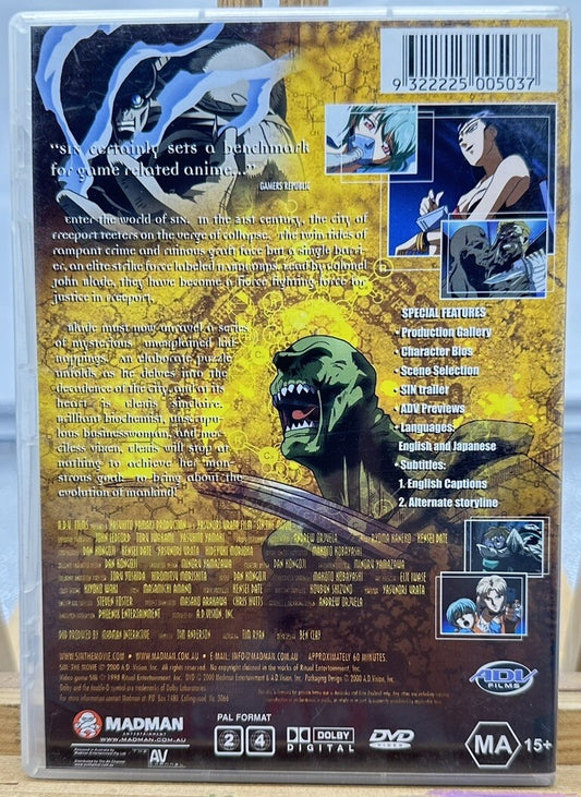 Sin The Movie DVD In Good Condition 937