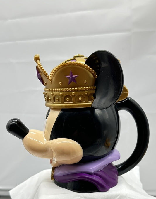 Disney On Ice Mickey Mouse Crown Mug Cup Lift Up Lid Collectible 5982
