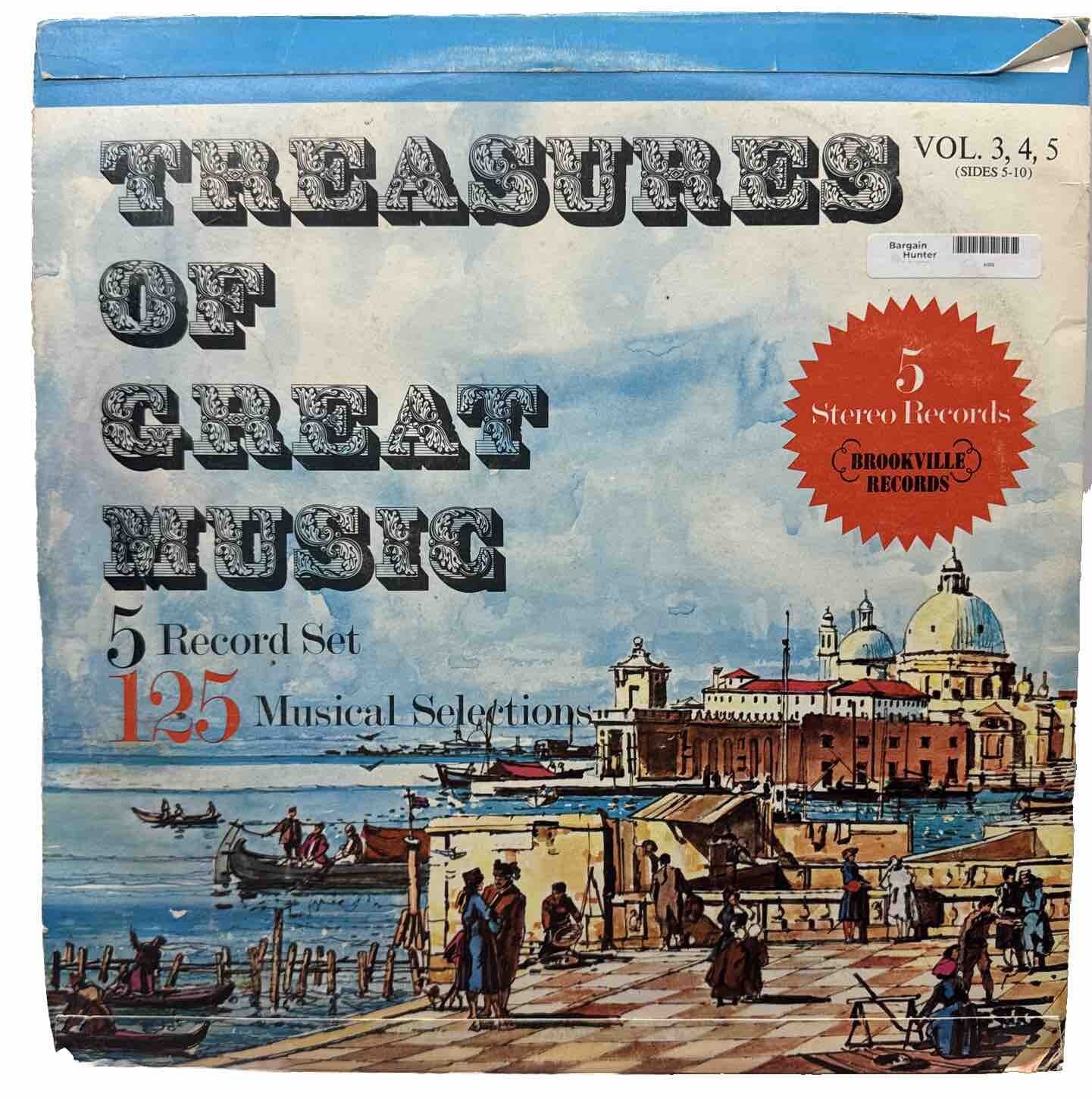 Treasures Of Great Music 5 Record Set - Vinyl Record In OK Condition 4004