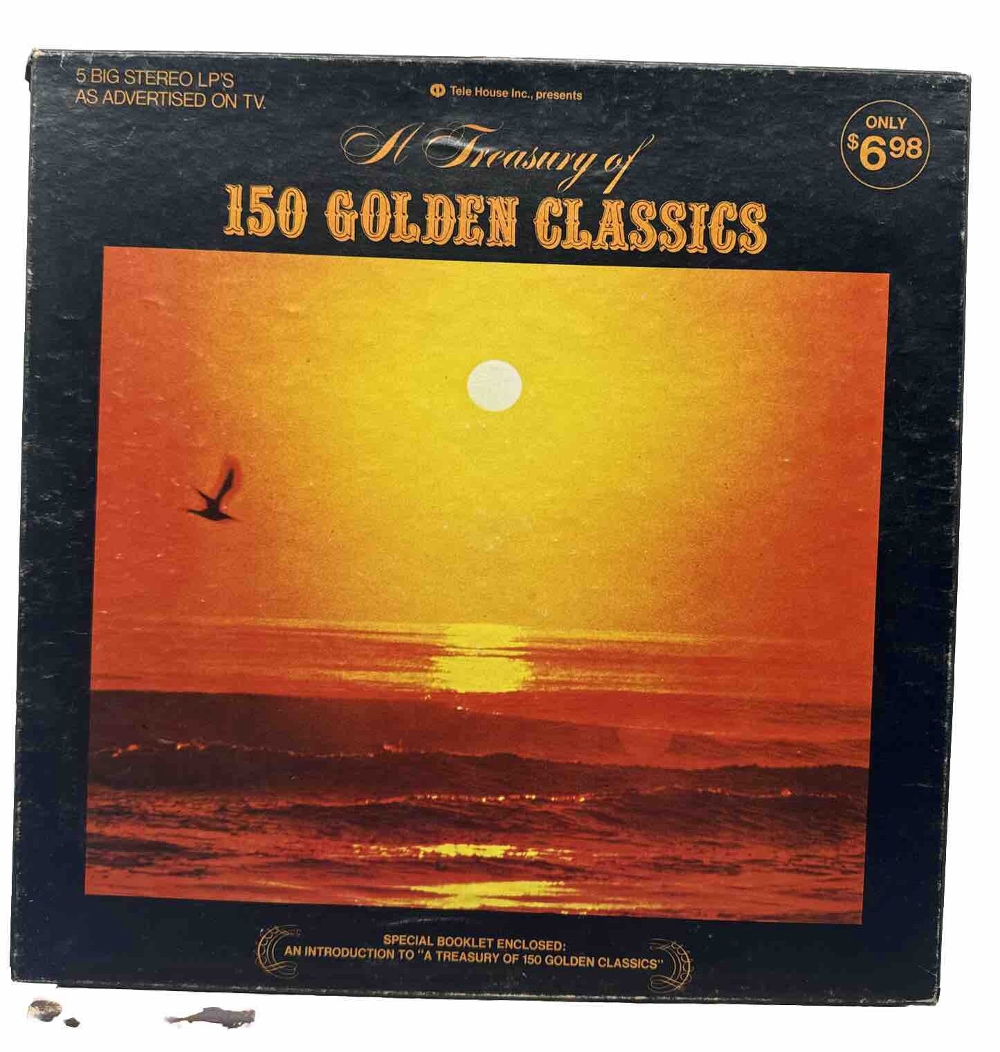 A Treasury Of 150 Golden Classics 5 Record Set - Record In OK Condition 4409
