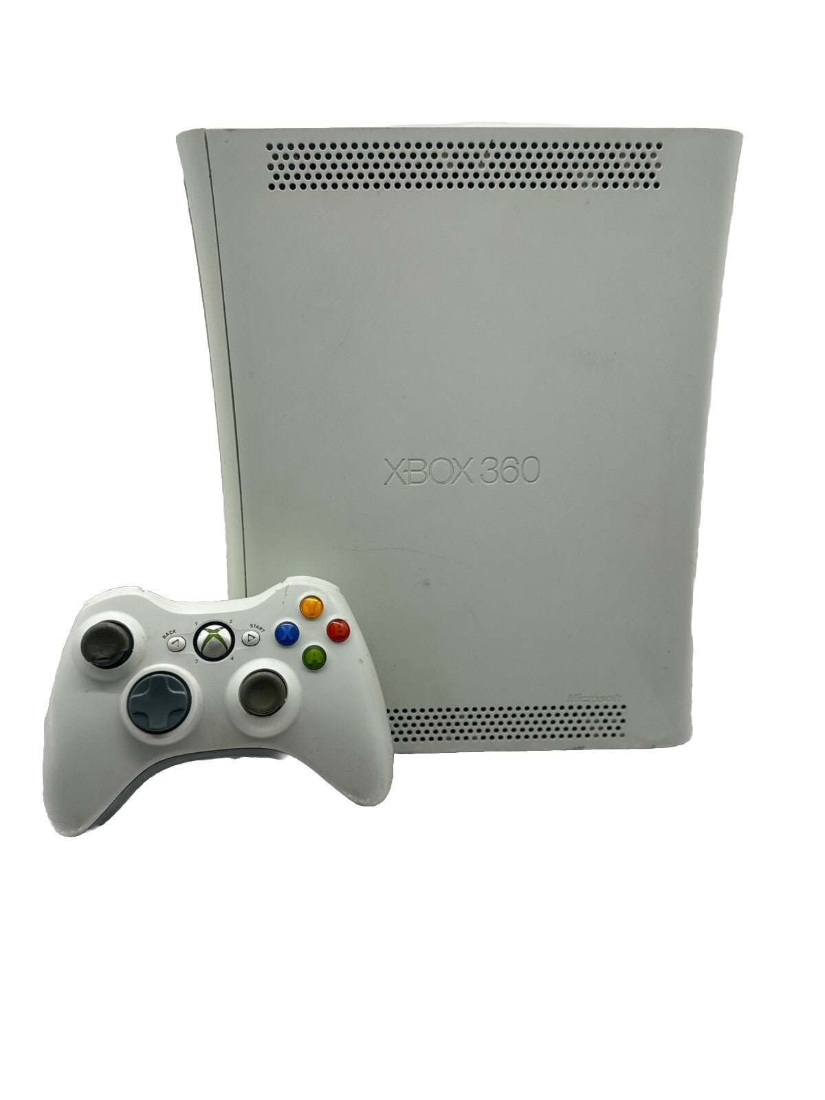 Microsoft Xbox 360 Console No Hard Drive + Controller + Cables 4752