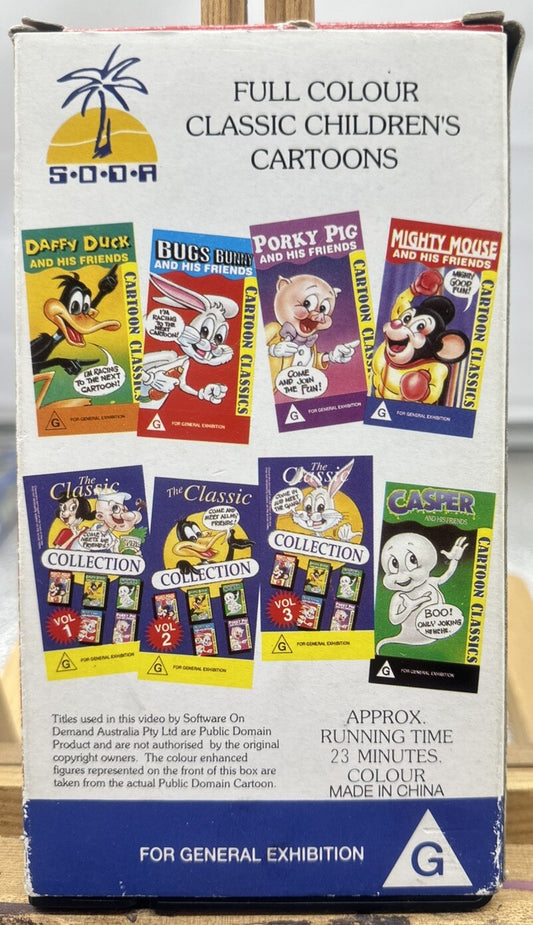 Mighty Mouse And His Friends Cartoon Classics VHS In Good Condition - 6575