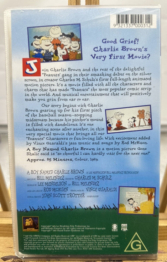 A Boy Named Charlie Brown VHS In Good Condition - 6002