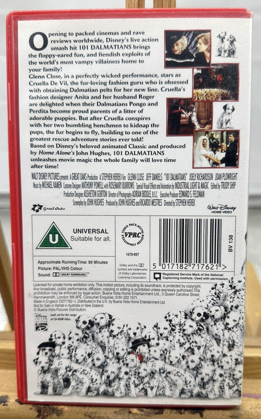 Walt Disney 101 Dalmatians VHS In Good Condition - 6369