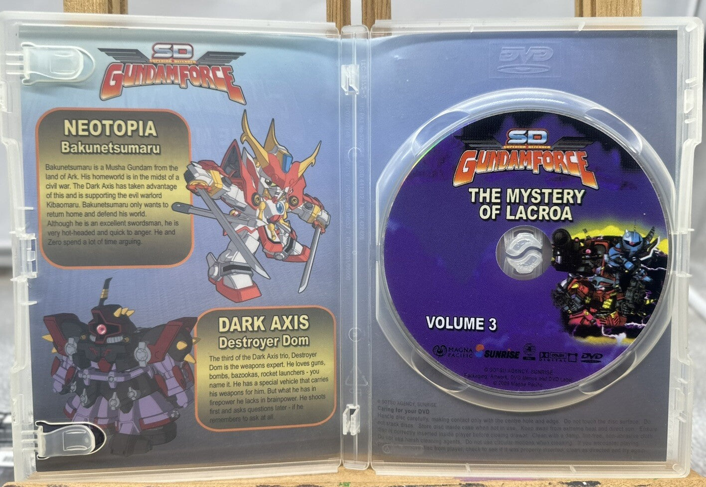 Superior Defender Gundam Force The Mystery Of Lacroa Volume Three DVD In GC 6032