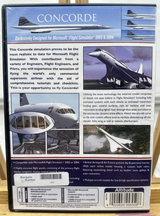 Altitude Concorde PC Game Complete In Good Condition 5976