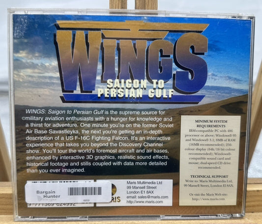 Wings Salicon To Persian Gulf PC Game Good Condition 6039