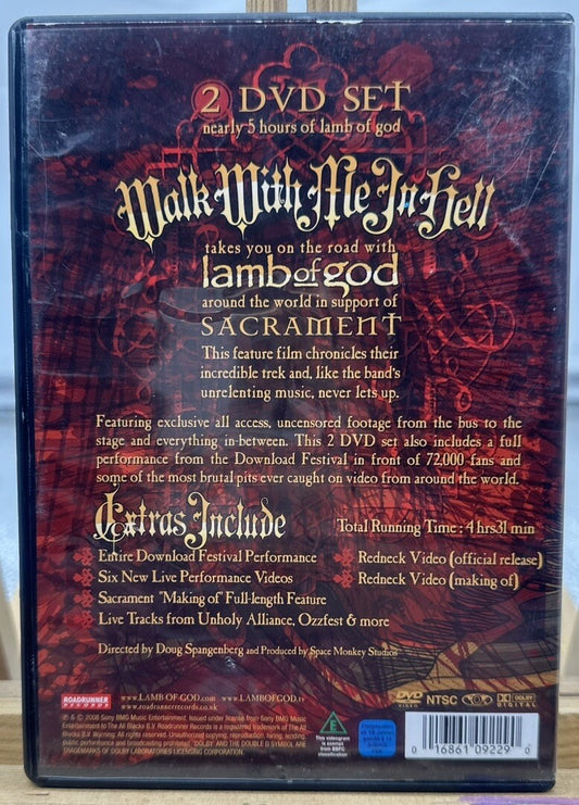 LAMB OF GOD - WALK WITH ME IN HELL DVD In Good Condition 6015