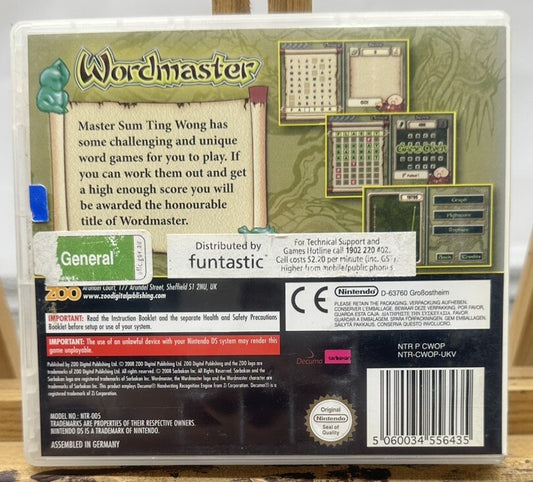 Wordmaster Nintendo DS Complete Game 6525