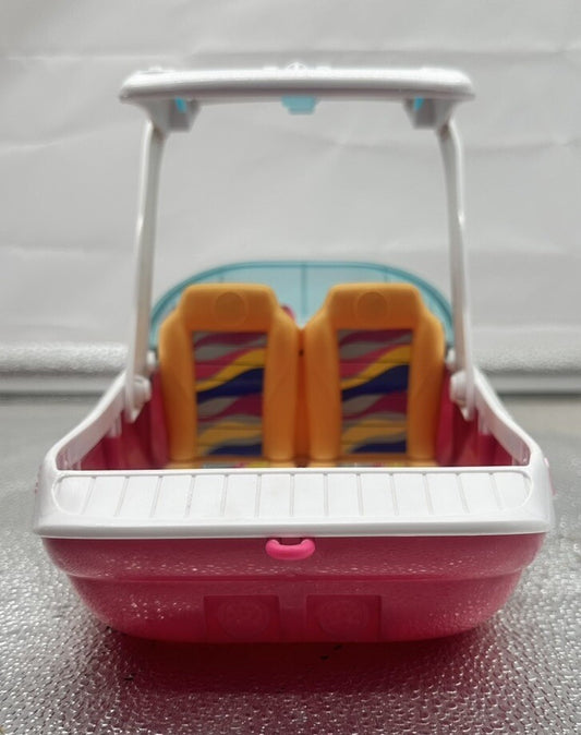 Barbie Dolphin Magic Ocean View Speed Boat Mattel 2016 In Good Condition 6454