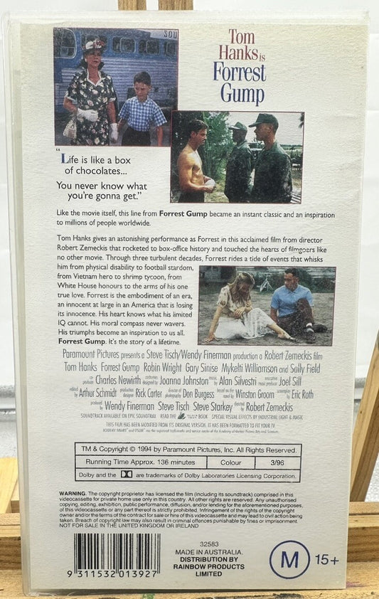 Tom Hanks Is Forrest Gump VHS In Good Condition - 6474