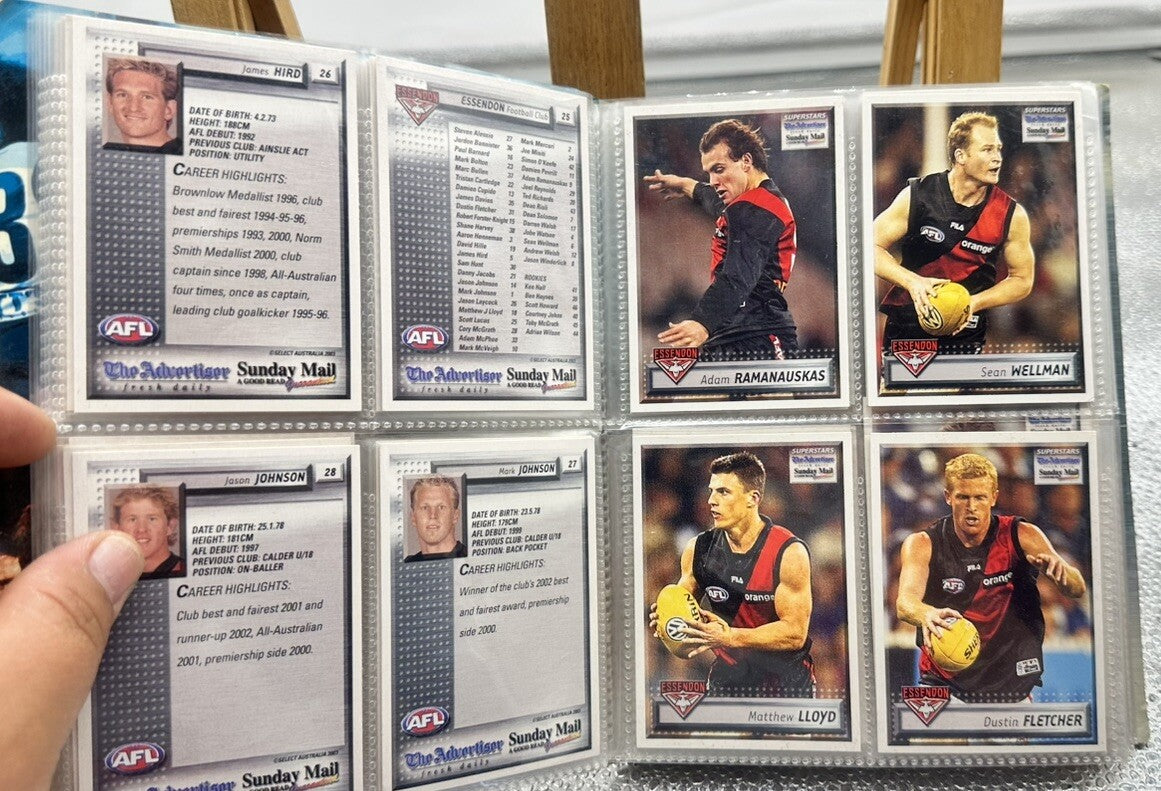 AFL Superstars 2003 Football Collector Card Album In Good Condition 6376