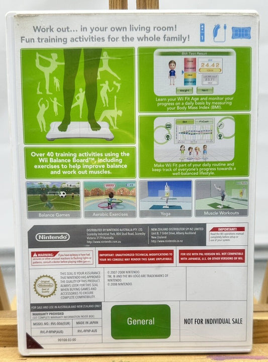 Wii Fit - PAL Nintendo Wii Incomplete Missing Manual Game 6495