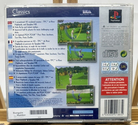 PGA Tour 96 Playstation 1 PS1 Game PAL In Ok Condition 6499