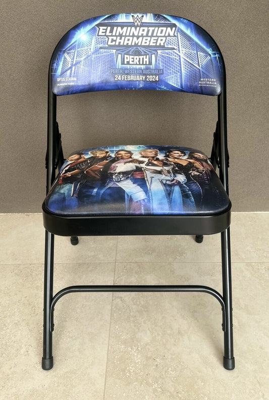 WWE Elimination Chamber Perth Commemorative Chair, Logan Paul In Good Condition