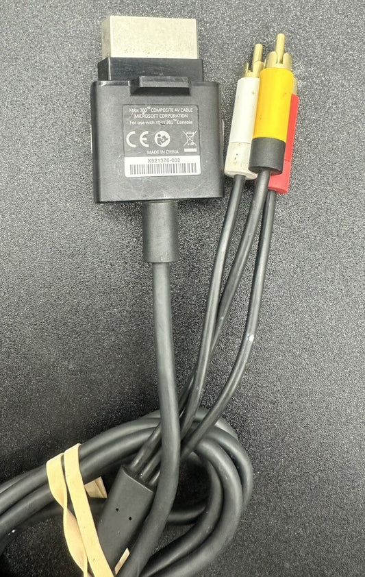 OEM Microsoft Xbox 360 S Slim Composite AV Audio Video Cable X821376-001