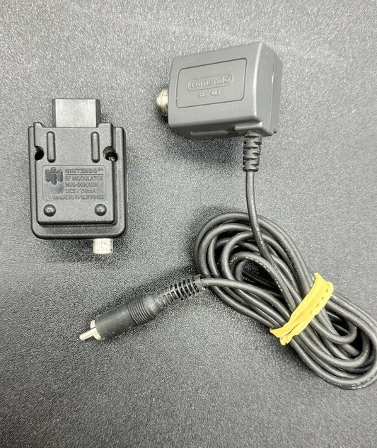 NINTENDO SNSP-003 RF MODULATOR NUS-003 AUS SNES NES GENUINE ORIGINAL CABLE 6604