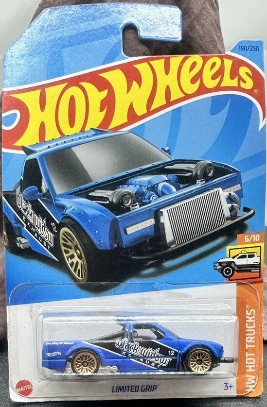 2023 HOT WHEELS - Limited Grip #190 (Blue #6 HW Hot Trucks) NEW 8135