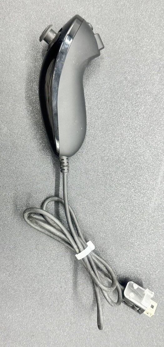 Black Nintendo Wii Nunchuck Controller Wii U In Good Condition