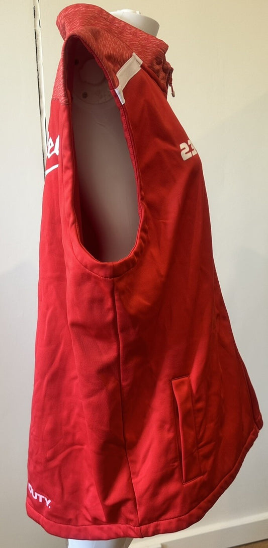 Official MILWAUKEE Racing Vest 23 Red Racing Size 3XL In Good Condition 4588