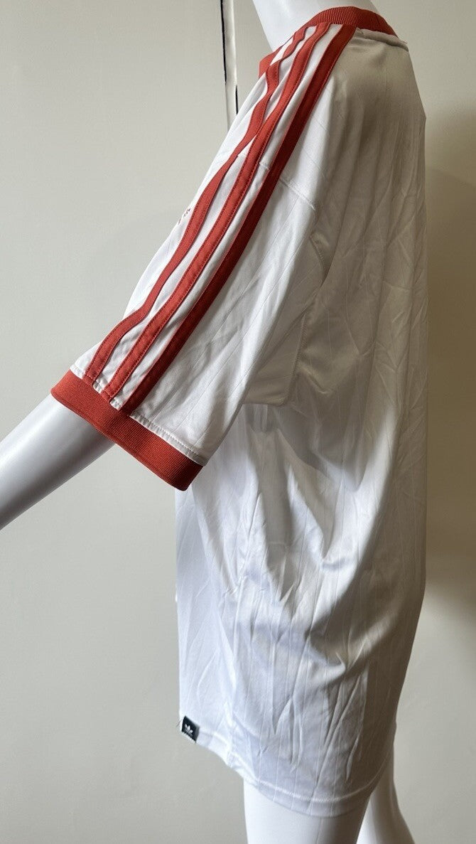 Adidas Skateboarding White Short Sleeve Shirt Size Large In Good Condition 3156