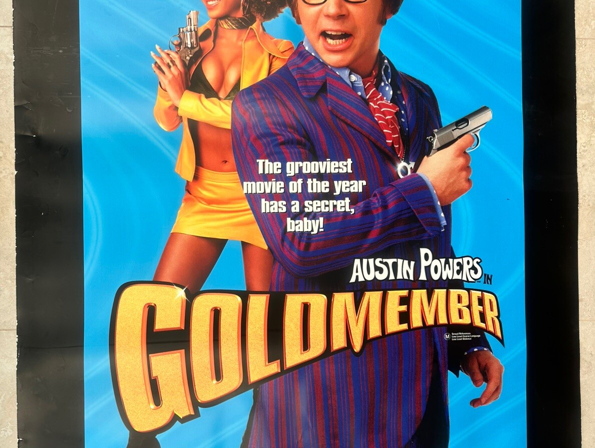 Austin Powers Goldmember Cinema Movie Wall POSTER In OK Condition 176cm x 117cm
