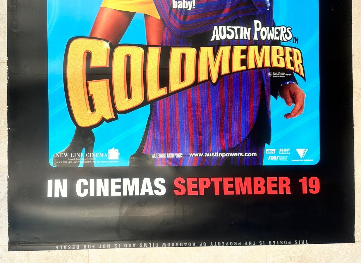 Austin Powers Goldmember Cinema Movie Wall POSTER In OK Condition 176cm x 117cm