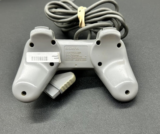 Genuine Sony Playstation 1 / PS1 Controller Yellowing In OK Condition 2062
