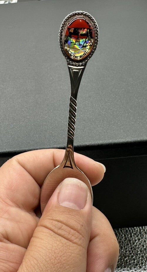 Souvenir Spoon Andamooka South Australia , silver plated In Good Condition